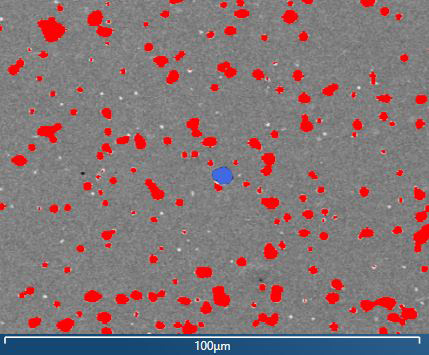 Fig 4. Typical spectrum acquired from (a) Mg-silicate and (b) MnS inclusions